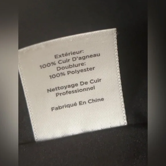 TALBOTS Black Luxe Genuine Leather Pencil Skirt Size 8 EUC (Worn Once) - Picture 8 of 9